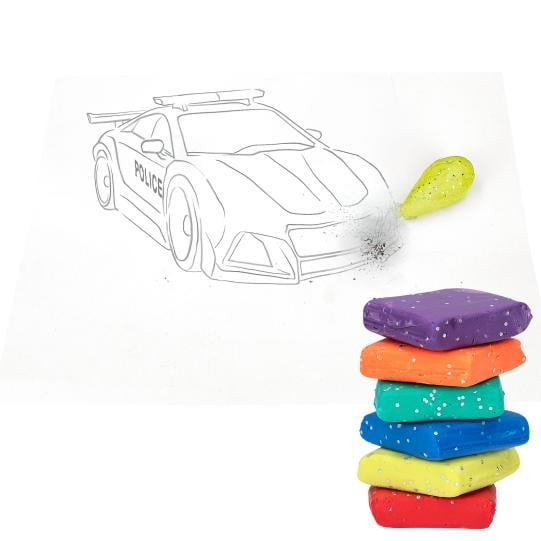 Goma de borrar brillante moldeable de Action World