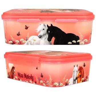 Miss Melody - Preciosa Lonchera FLOWERS - con tres compartimentos