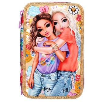 Estuche triple con 38 lapices y muchos articulos mas de GIRL POWER TOPModel