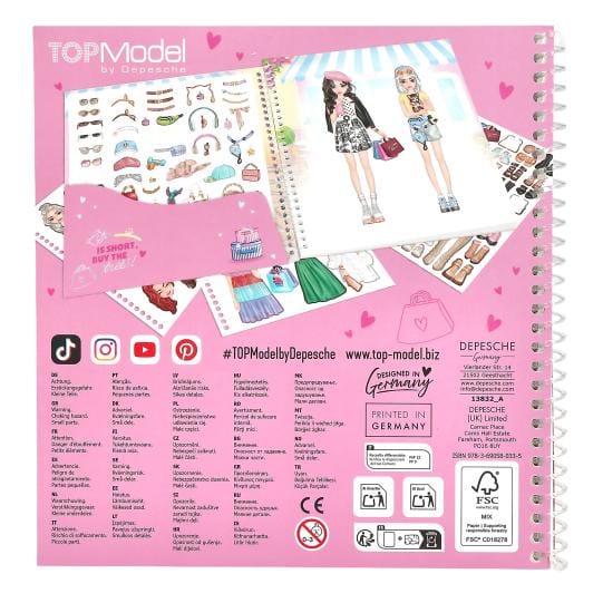 Shopping Tour Dress Me Up Stickerbook de TopModel