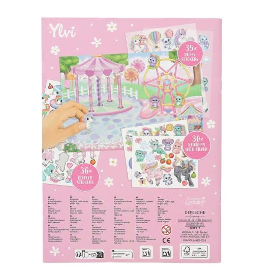 Create your Unicorn World - 100 stickers - páginas laminadas - pega y vuelve a pegar los stickers
