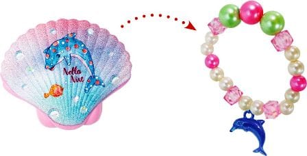 Almeja mágica que se desuelve en el agua y que esconde una linda pulsera