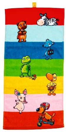 Linda Toalla mágica comprimida y colorida de Los 7 carinos de 100% algodon - 60x30cm