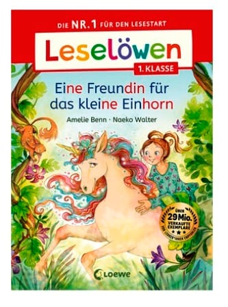 Leseloewen1. Klasse - Eine Freundin fuer das kleine Einhorn - Mit Silbenfí¤rbung