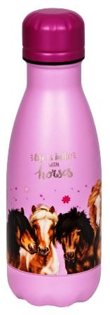 Botella de acero inoxidable 0.4l para los Amigos de los Caballos