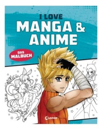 I love Manga & Anime - Libro para colorear