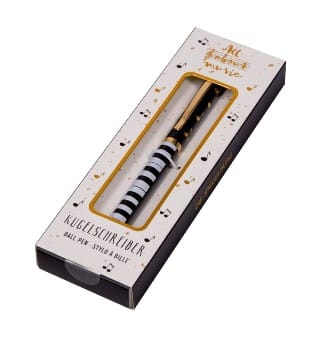 Delicado boligrafo con diseno musical All about music - Un must have para amantes musicales