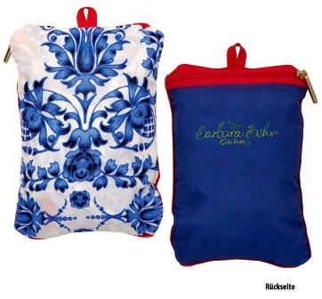 Elegante bolsa plegable Royal Blue de Barbara Behr - cabe ideal en cada cartera