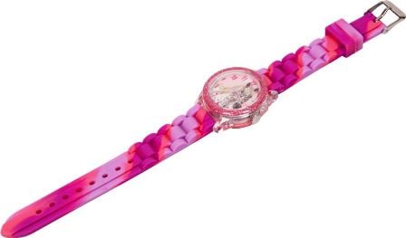 Reloj de mano analógico con colorida función intermitente para los Amigas de los caballos