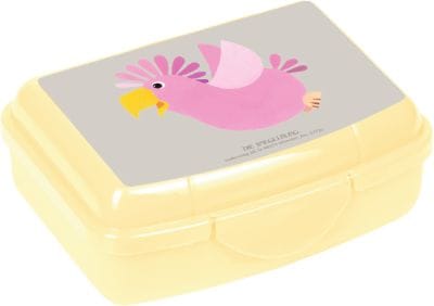 Mini lonchera amarilla con cacatua para pequenas manitos - Little Rascals - Made in Germany