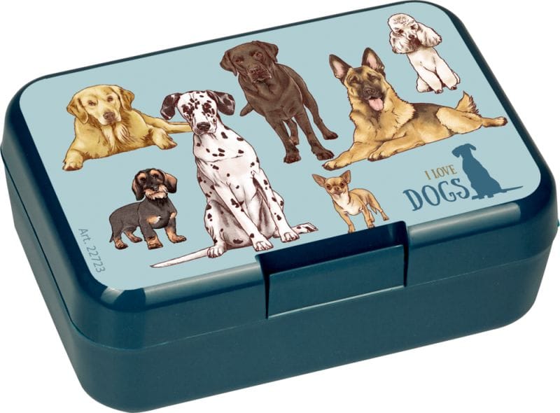 Mini lonchera azul con dulces perritos - I Love Dogs & Cats - Made in Germany