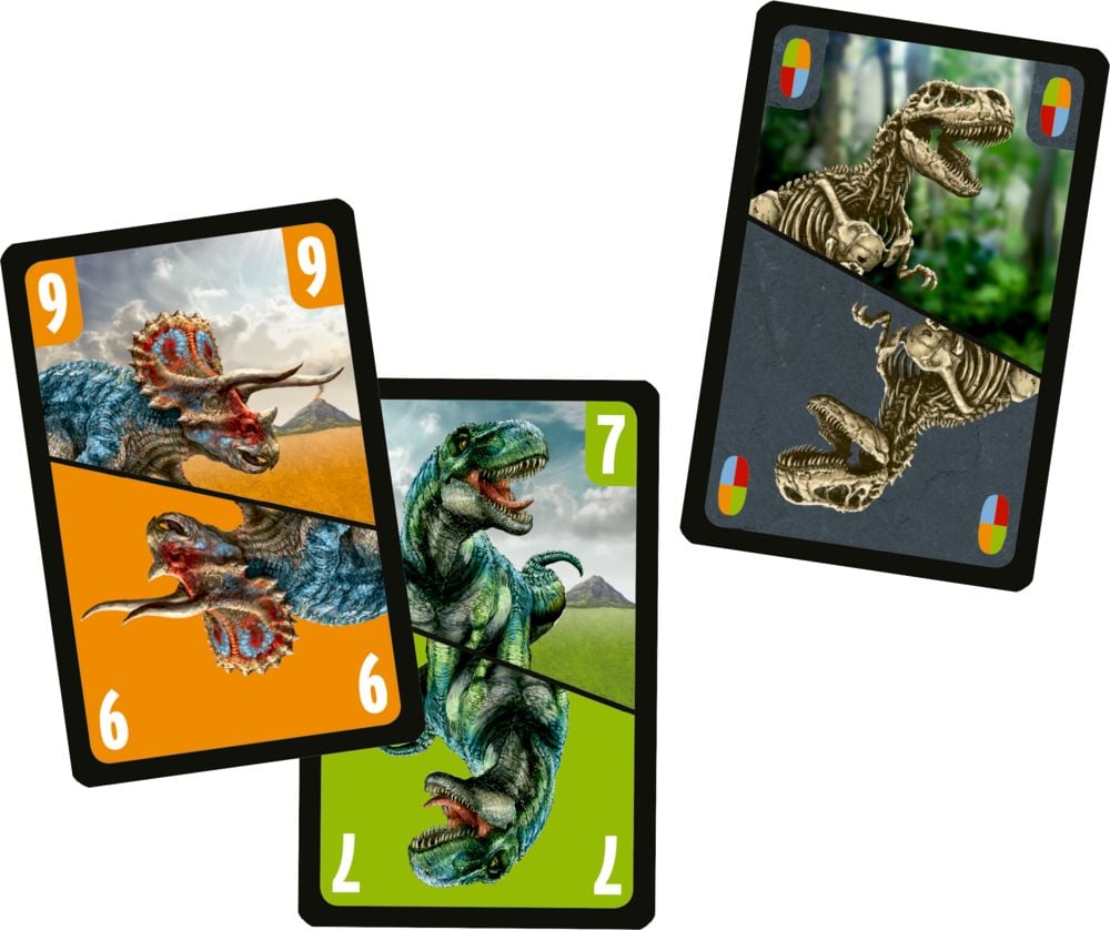 Juego de carta Mau Mau T-Rex World en caja de metal - Estrategia y emoción con un toque prehistórico