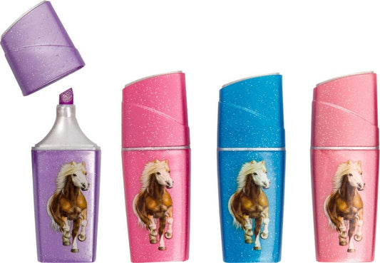 Set con Mini Marcadores brillantes para Amigos de los Caballos