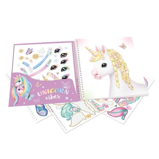 Create Your Special Unicorn Dress Me Up - 11 hojas de maravillosas 230 pegatinas a color