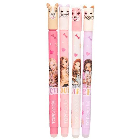 TOPModel bolígrafo de gel borrable FUR EVER FRIENDS - ¡Escribir, borrar, corregir