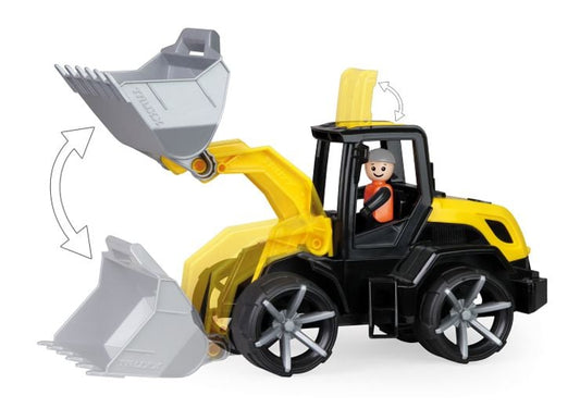 Cargadora de pala TRUXX² de 36 cm de largo con figura para jugar - pala con seguro y mango
