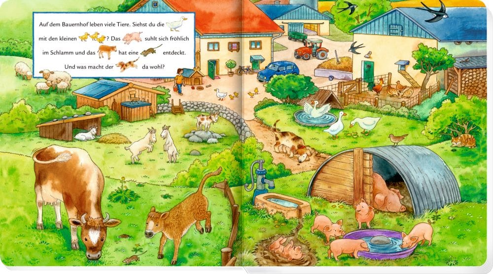 Busca busca Meine ersten Wimmelbilder - Auf dem Land - En el campo - Textos en alemán