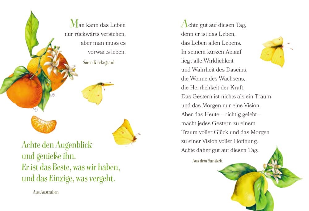 Librito Jeder Tag ist ein Geschenk - Cada día es un regalo - Textos en alemán