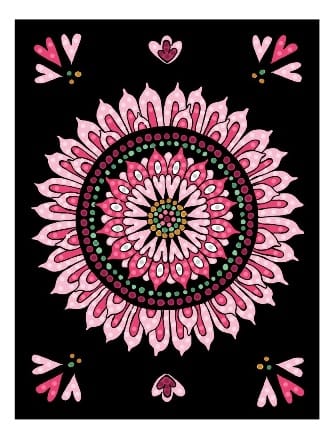 Diamond Painting Mandalas - Crea imágenes bellamente brillantes con piedras brillantes