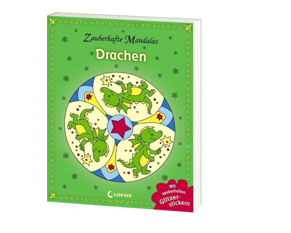 Zauberhafte Mandalas Drachen - Lindas mandalas redondas con dragones y stickers