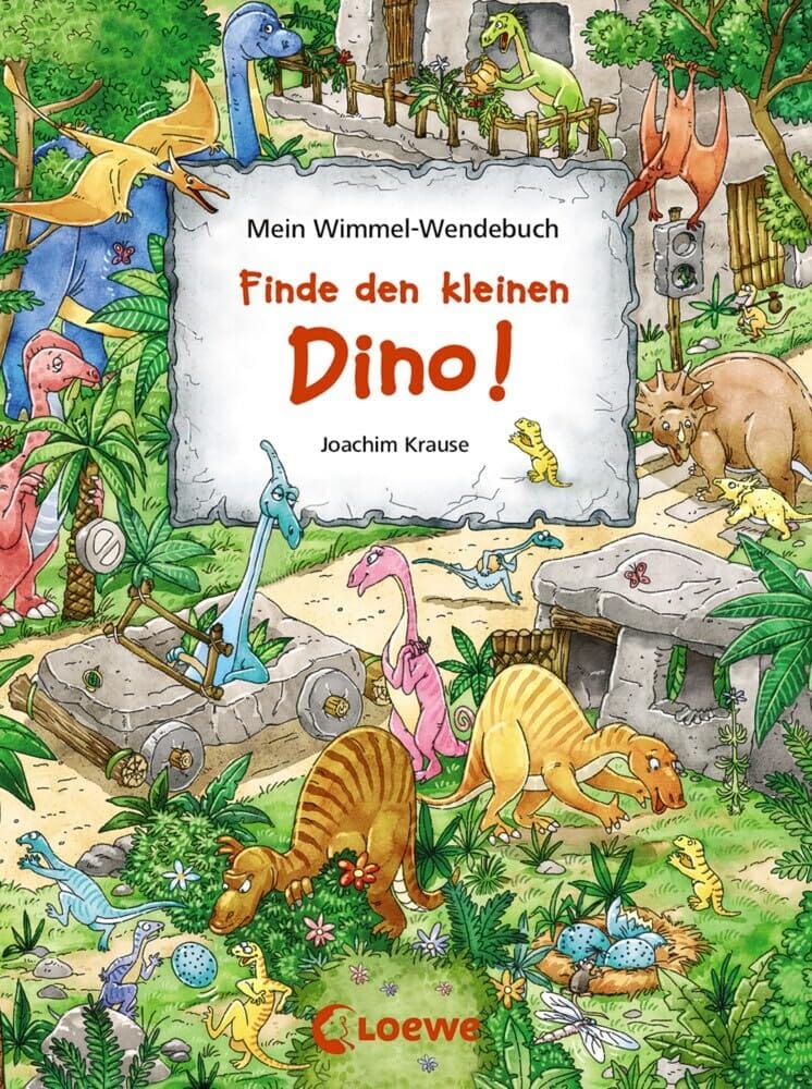 Finde den kleinen Dino y Finde das blaue Auto - 2 Mini libros en uno Busca el dragon y el auto en Aleman