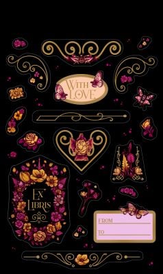Hoja de pegatinas: 100 Pegatinas y etiquetas de Passion for Pages