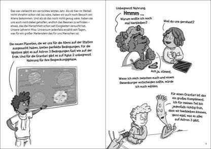 Die Weltraumschule Band 2 - Ein schleimiger Spion - Kinderbuch ab 10 Jahre - Wenn lesen WOW macht