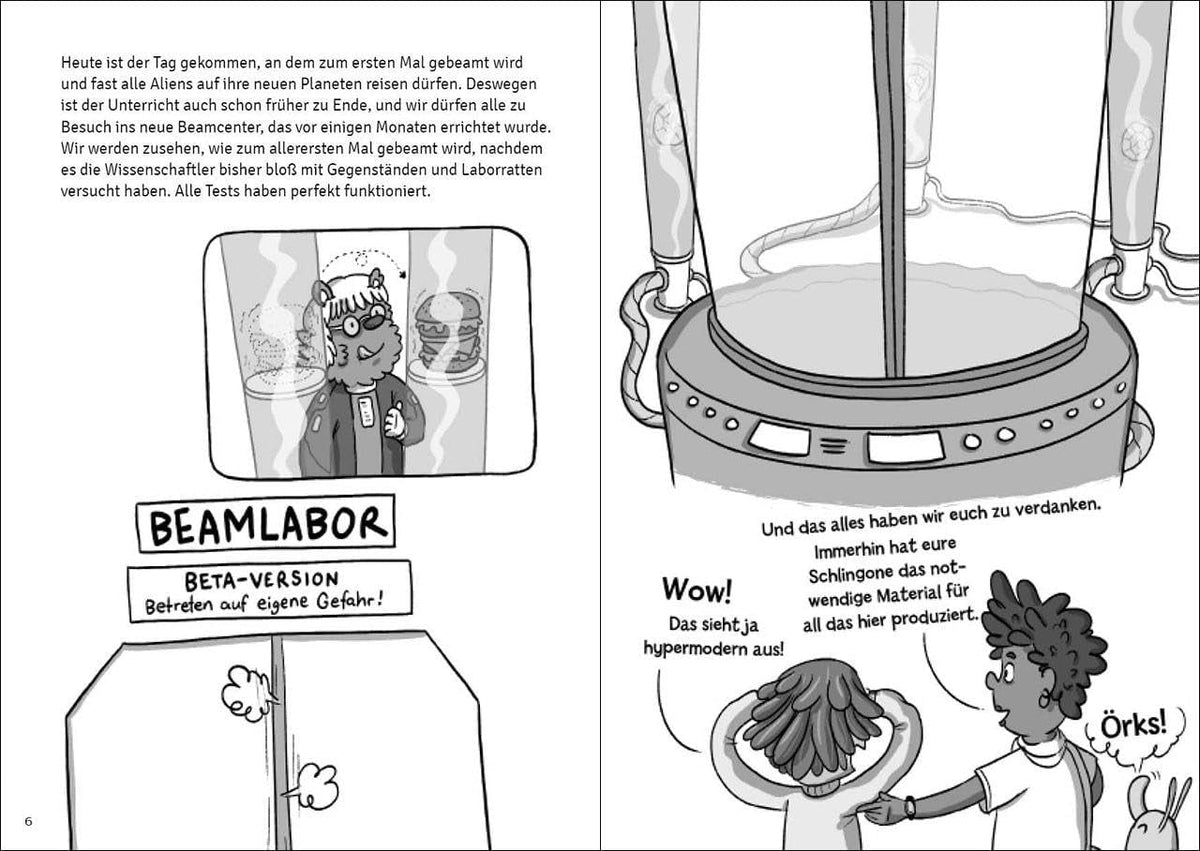 Die Weltraumschule Band 2 - Ein schleimiger Spion - Kinderbuch ab 10 Jahre - Wenn lesen WOW macht
