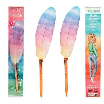 TOPModel - Precioso bolígrafo con pluma brillante - 3 lindos disenos - elige el tuyo
