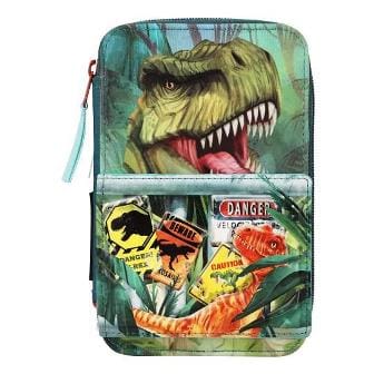 Estuche triple Dino World DANGER con 38 lápices y mucho más  Roarrrrr