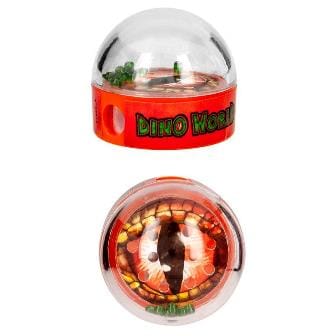 Dino World - Sacapuntas con ojo grande y juego de paciencia