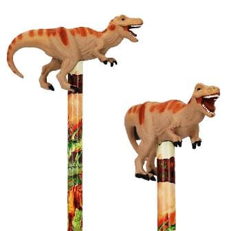 Dino World Lápiz mina con figura dinosaurio - 3 disenos a tu eleccion