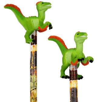 Dino World Lápiz mina con figura dinosaurio - 3 disenos a tu eleccion