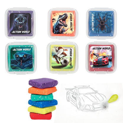Goma de borrar brillante moldeable de Action World