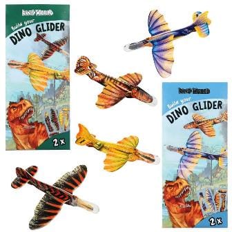 Dino World - Construye tu planeador Dino - Set con dos planeadores