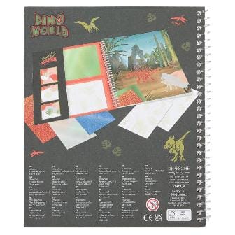 Dino World Libro para colorear Stick & Shine