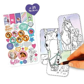 Miss Melody libro de colorear SELFIE - 30 disenos maravillosos para colorear y pegatinas