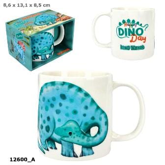 Dino World taza con relieve HAPPY DINO DAY de porcelana con cajita de regalo
