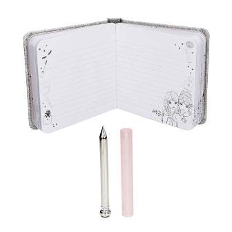 Lindo cuaderno pequeno con brillos y con bolígrafo de TopModel Beauty
