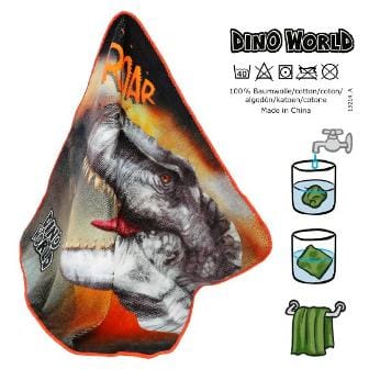 Dino World - Toalla mágica comprimida de 100% algodón  Elige la tuya
