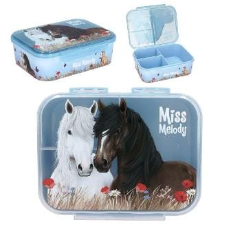 Precioso y practico táper celeste con separaciones DUSTY ROSE de Miss Melody