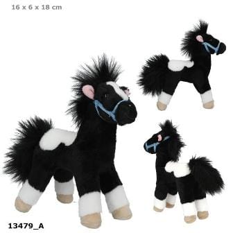 Para enamorarse Miss Melody caballo de peluche blanco y negro super suave