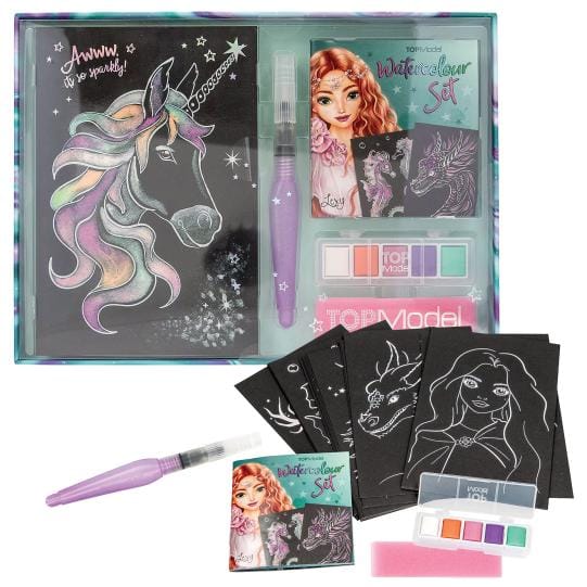 TOPModel Set de acuarelas metálicas - Watercolour Set para disenos en acuarela