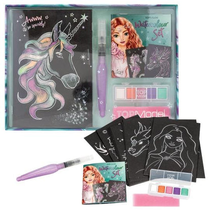 TOPModel Set de acuarelas metálicas - Watercolour Set para disenos en acuarela