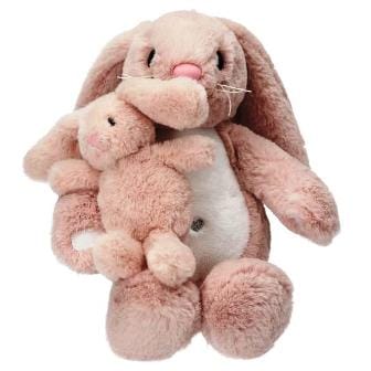 Conejito de peluche Nelly con su tierno bebé Princess Mimi