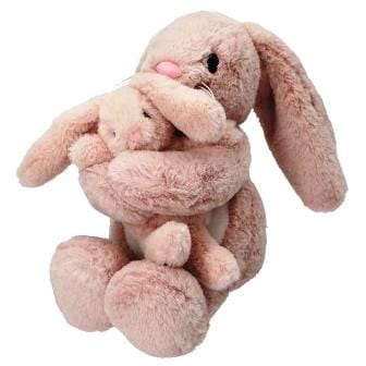 Conejito de peluche Nelly con su tierno bebé Princess Mimi