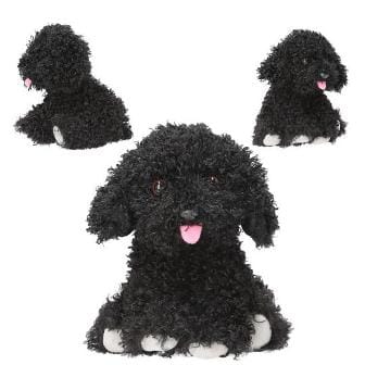 Peluche tierno de Poodle negro 16 cm de TOPModel