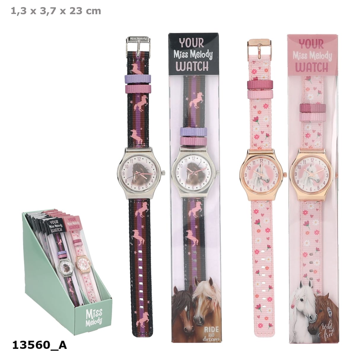 Miss Melody - Precioso reloj de pulsera para los amantes de los caballos