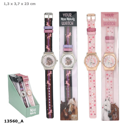 Miss Melody - Precioso reloj de pulsera para los amantes de los caballos