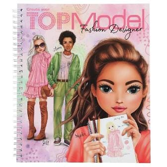 Create Your TOPModel Fashion Designer - Cuarderno para colorear para futuras disenadoras